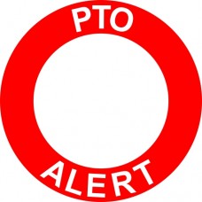 20951 - Decal 'PTO ALERT'  - (1pc)